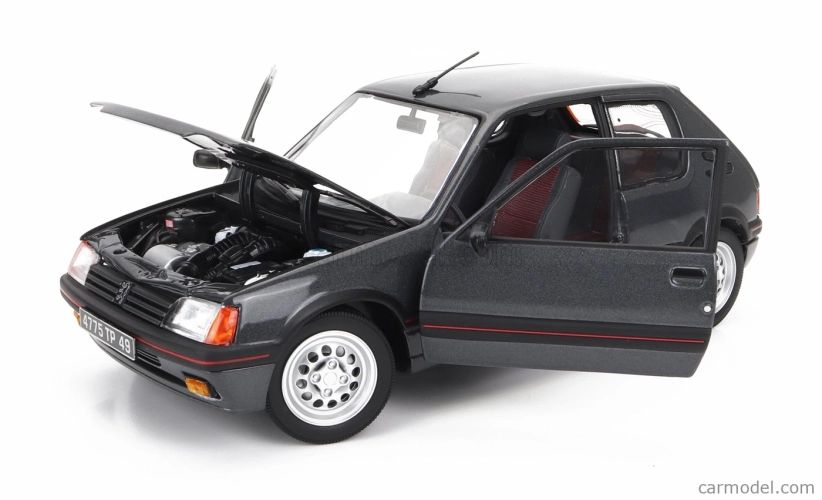 Norev Peugeot 205 1.6 Gti 1988 1:18 Graphite Grey