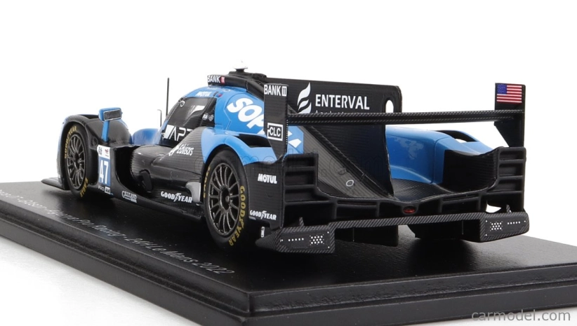 Spark-model Oreca Gibson 07 Gk428 4.2l V8 Team Algarve Pro Racing N 47 24h Le Mans 2022 S.floersch - J.falb - J.aitken 1:43 Black Light Blue