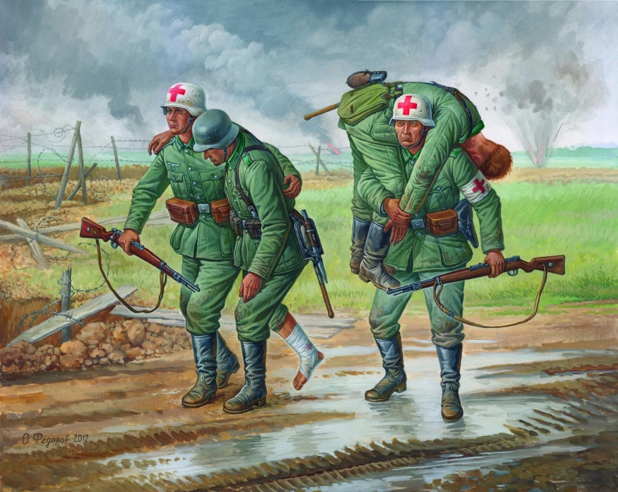 Zvezda figúrky – nemecký zdravotný tím 1941 – 1943 (1:72)