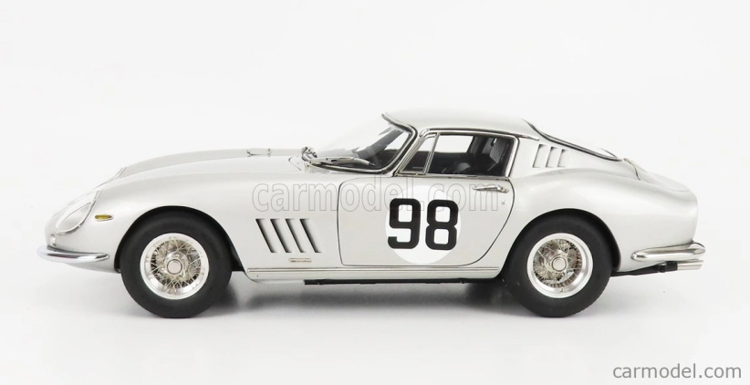 Cmc Ferrari 275 Gtb/c Competizione Ch.9051 N 98 500km Mugello 1966 R.sinibaldi - M.grana 1:18 Silver