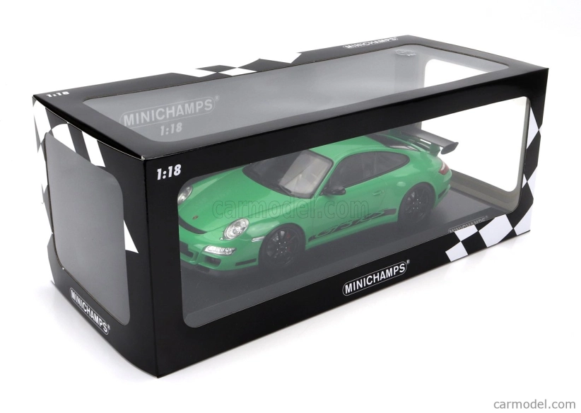 Minichamps Porsche 911 997 Gt3 Rs Coupe 2007 1:18 Zelená