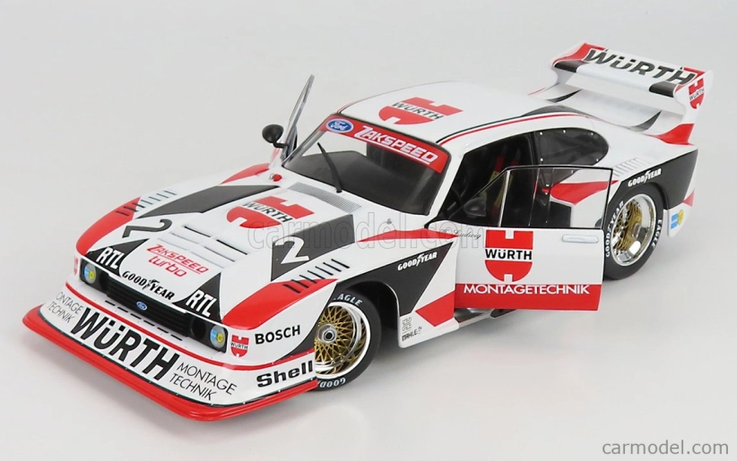 Werk83 Ford england Capri Gr.5 Würth N 2 Drm Champion 1981 Klaus Ludwig 1:18 Bílá Červená Černá
