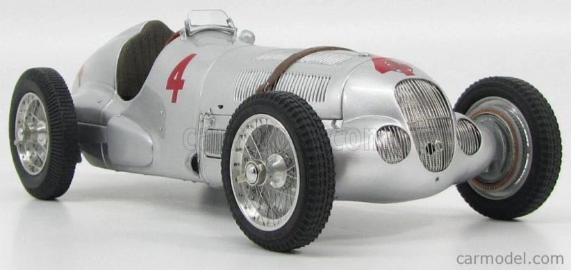 Cmc Mercedes benz F1 W125 N 4 Gp Donington 1937 R.seaman 1:18 Strieborný
