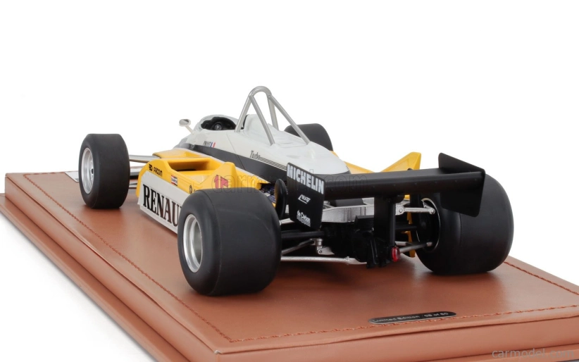 Tecnomodel Renault F1  Re30b V6 Turbo Team Renault Elf N 15 Winner South African Gp 1982 Alain Prost 1:18 Bílá Žlutá Černá