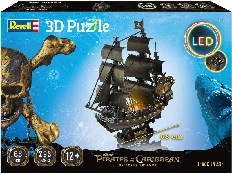 Revell 3D Puzzle – Black Pearl (LED Edition)