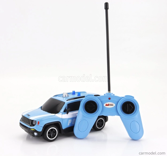 Mondomotors Jeep Renegade Police 2017 1:24 Light Blue White