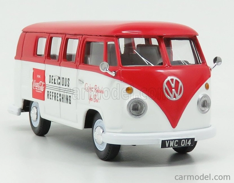Corgi Volkswagen T1 Camper Van Coca-cola 1961 1:43 Bílá Červená