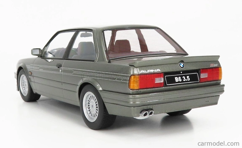BMW radu 3 Alpina B6 3.5 (e30) 1988 v mierke Kk 1:18 Grey Met