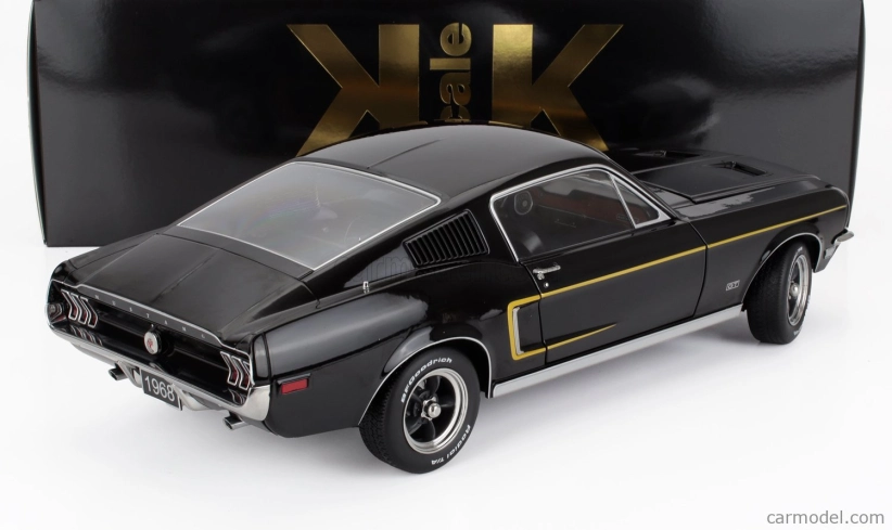 Kk-scale Ford usa Mustang Gt Fastback Coupe 1968 1:12 Black