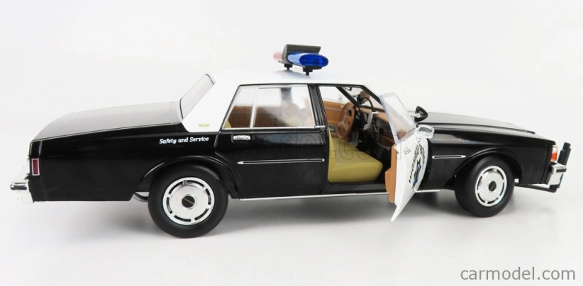 Greenlight Chevrolet Caprice Police California Highway Patrol 1989 1:18 Černá Bílá