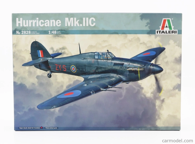 Italeri Hawker Hurricane Mkiic Military Airplane 1941 1:48 /
