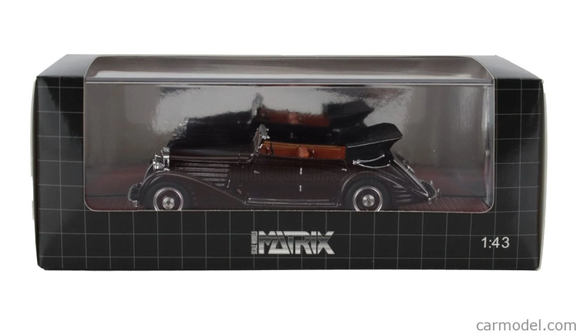 Modely v mierke Matrix Maybach Zeppelin Ds8 Cabriolet Open 1934 1:43 Brown
