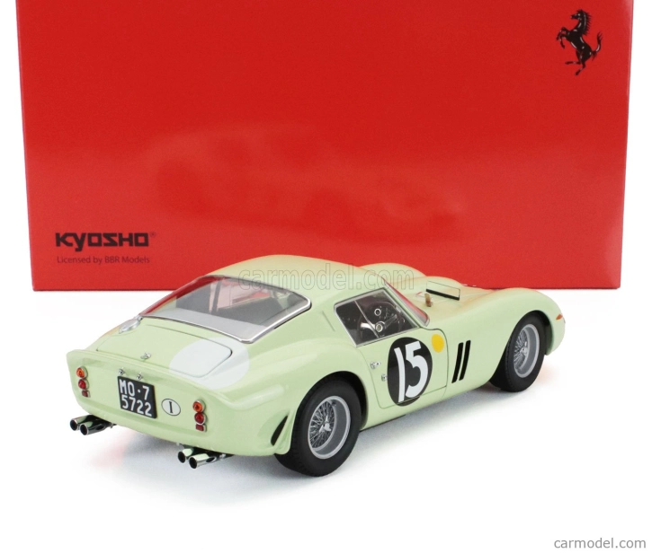 Kyosho Ferrari 250 Gto Rhd N 15 Winner Tourist Trophy Goodwood International 1962 Innes Írsko 1:18 Svetlo zelená