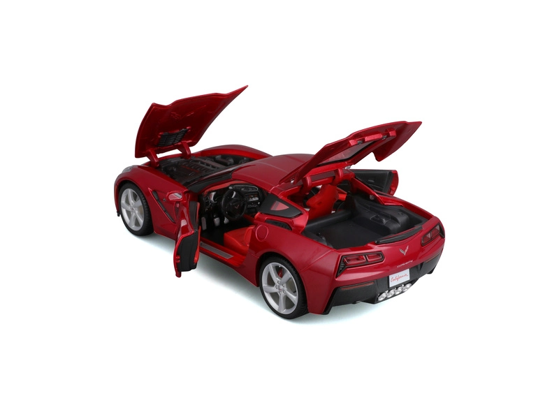 Maisto Corvette Stingray 2014 1:18 červená metalíza