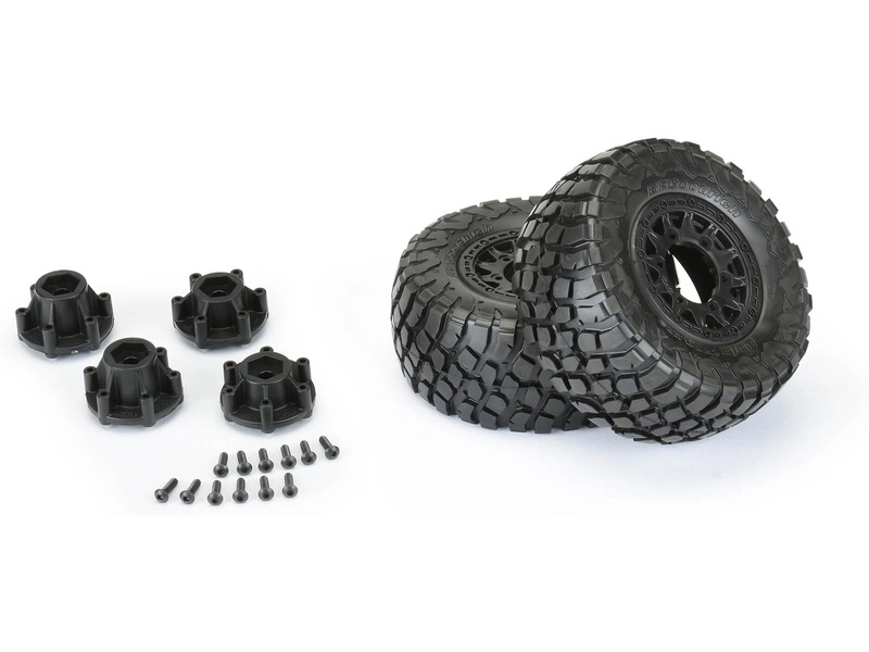 Pro-Line kolo 2.2/3.0", pneu BFG KR2 M2 SC, disk Raid H12 černý (2)
