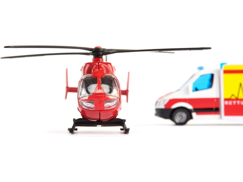 SIKU Super – Ambulancia s vrtuľníkom 1:87