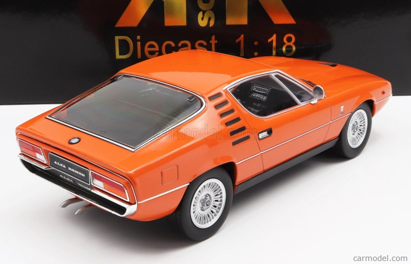 Kk-scale Alfa romeo Montreal 1970 - Black Interior 1:18 Orange