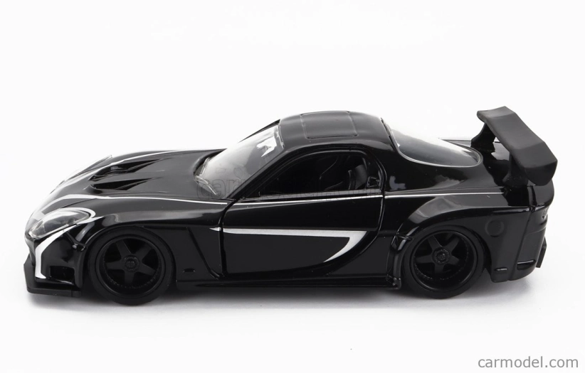 Jada Mazda Rx-7 s figúrkou Black Panther 1995 1:32 čierna