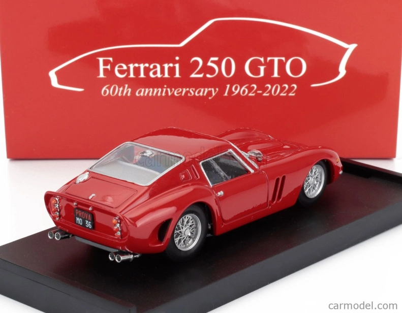 Brumm Ferrari 250 Gto Coupe Prova Modena 1962 1:43 Červená