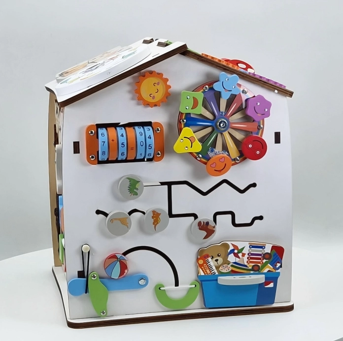 2Kids Toys Activity board Domček biely – poškodený obal