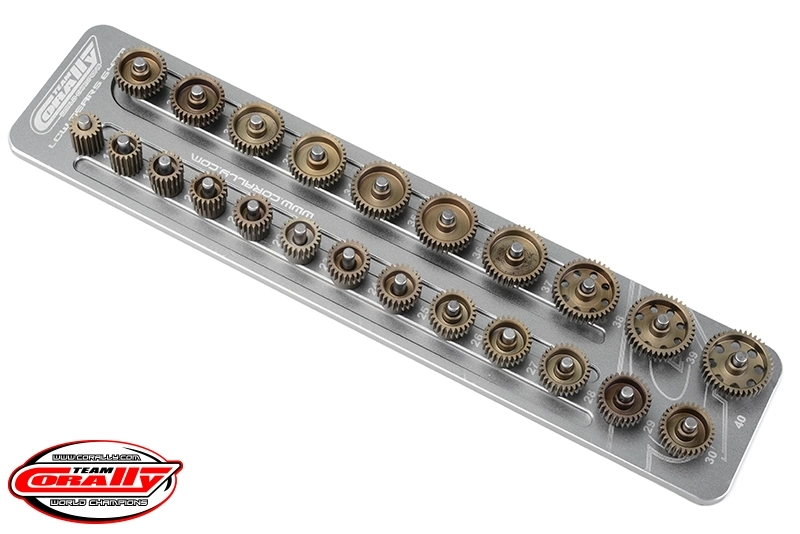 Hliníkový držák pastorků 68DP/3,17mm hřídel (pro třiadvacet pastorků)