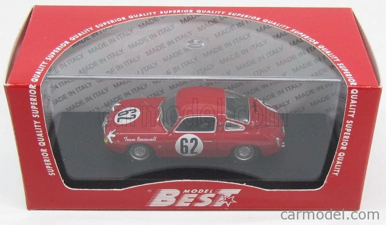 Najlepší model Fiat 750 Abarth N 62 12h Sebring 1959 Cussini - Cattini 1:43 Red