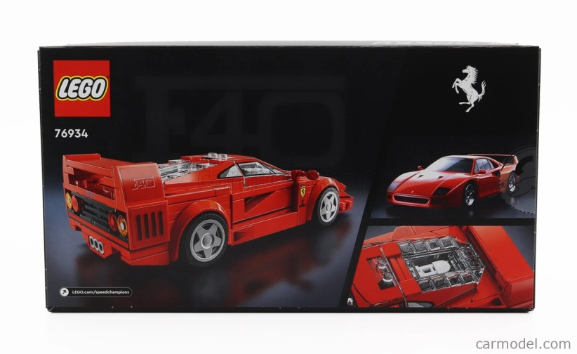 Lego Ferrari Lego Speed Champion - F40 1987 1:29 Red
