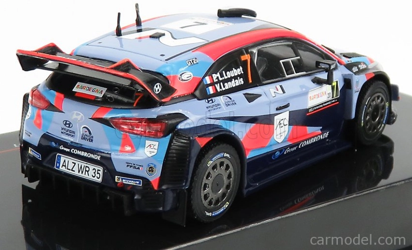 Ixo-models Hyundai I20 Coupe Wrc N 7 Rally Sardegna 2020 P.l.loubet - V.landais 1:43 Svetlo modrá červená čierna
