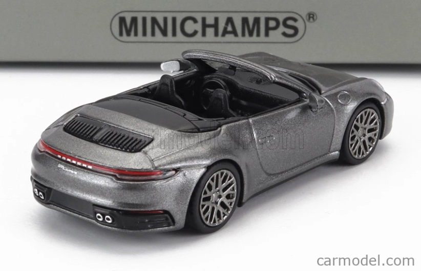 Minichamps Porsche 911 992 Carrera 4s Cabriolet Open 2019 1:87 Grey Met