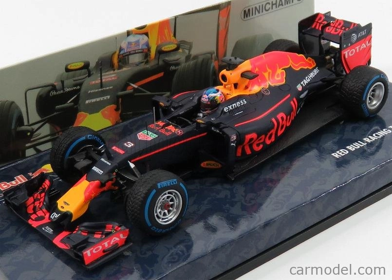 Minichamps Red bull F1  Rb12 Tag Heuer N 3 Brazilian Gp 2016 D.ricciardo 1:43 Matná Modrá Červená Žlutá