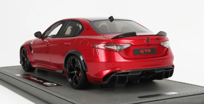 Bbr-models Alfa romeo Giulia Gta 2020 - Con Vetrina - S vitrínou 1:18 Rosso Gta - Red Met