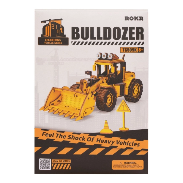 RoboTime dřevěné 3D puzzle Nakladač