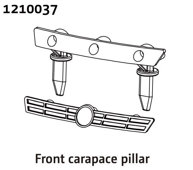 1210037 - Front Grille & Body Mount - Rally