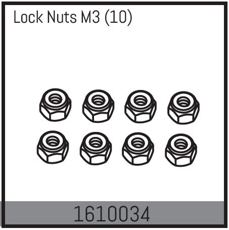 Lock Nuts M3 (10)