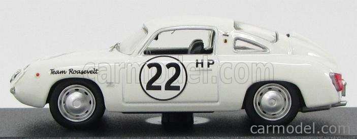Najlepší model Fiat Abarth 750 Zagato Coupe N 22 Sebring 1960 Richards - Callanan 1:43 White