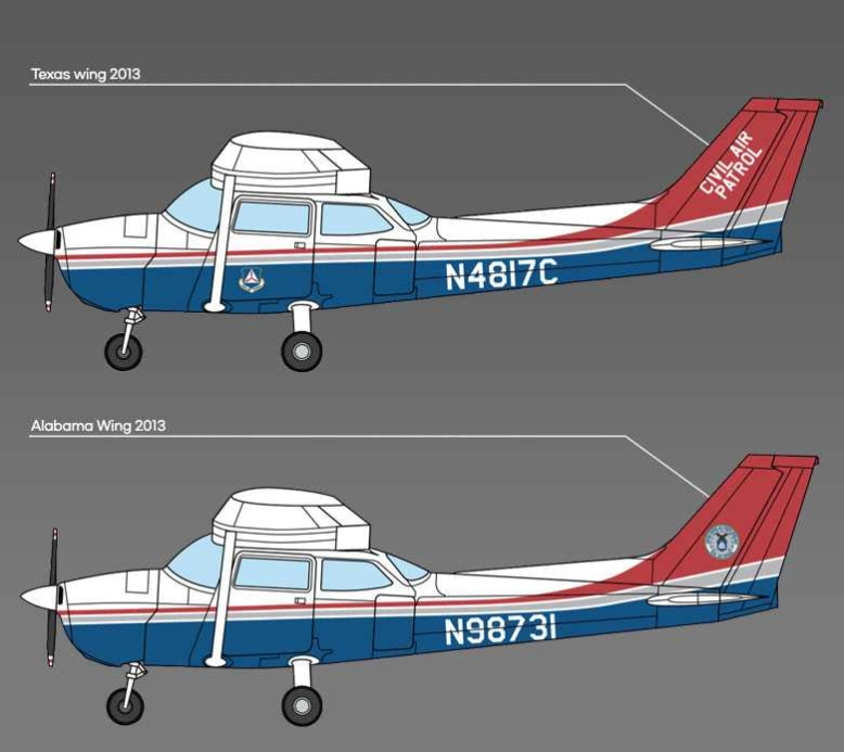 Model Kit letadlo 12367 - CESSNA 172 SKYHAWK CIVIL AIR PATROL (1:48)