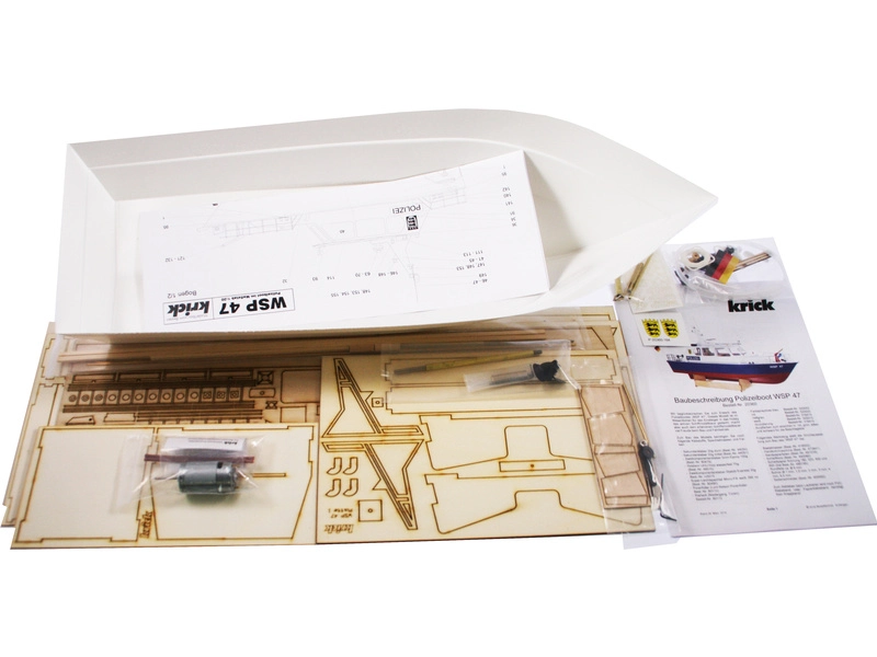 RC stavebnica Krick policajný čln WSP47 kit