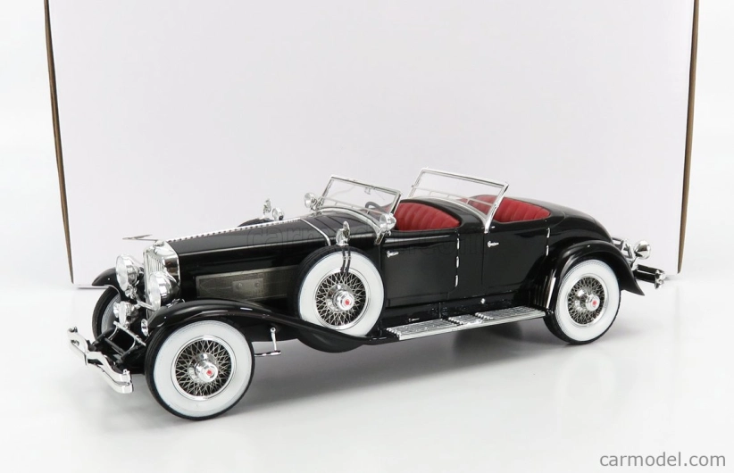 Matrix scale models Duesenberg Sj 2608 Torpedo Pheaton Walker Cabriolet Open 1930 1:18 Black
