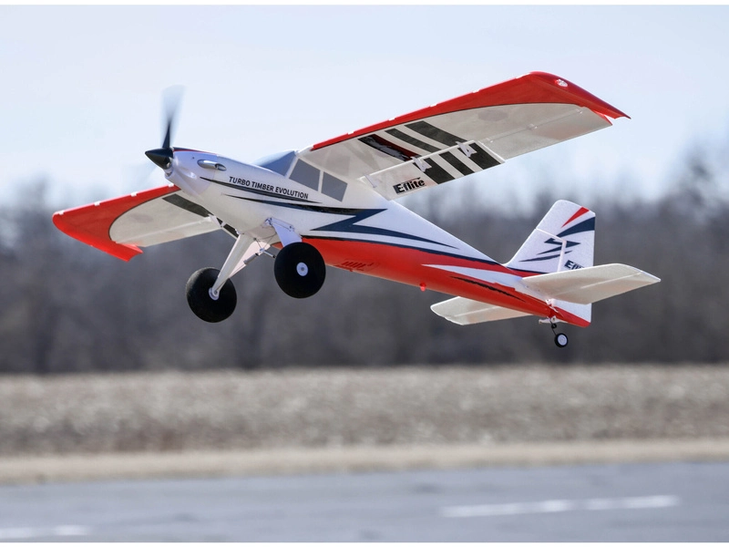 RC letadlo E-flite Turbo Timber Evolution 1.5m BNF Basic, plováky