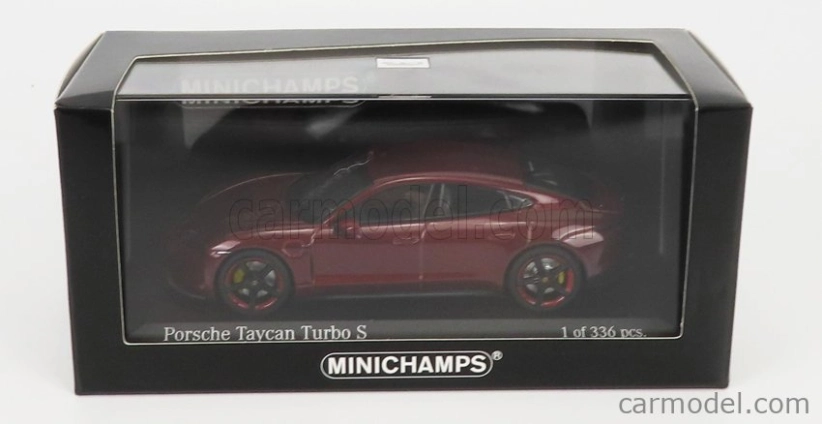Minichamps Porsche Taycan Turbo S Cross 2020 1:43 Red Met