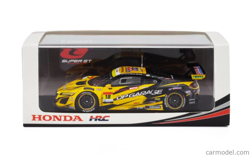 Spark-model Honda Nsx Gt3 Team Upgarage Racing N 18 Gt300 Class Super Gt 2024 Takashi Kobayashi - Syun Koide 1:43 Yellow Black