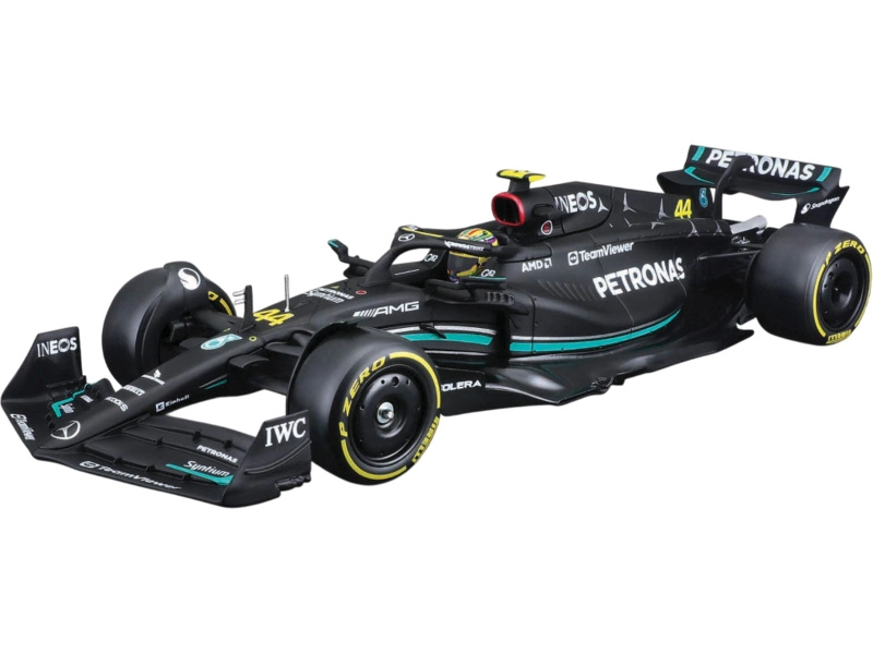 Bburago Mercedes gp F1 W14 Team Mercedes-amg Petronas Formula One N 44 Season 2023 Lewis Hamilton 1:24 Matt Black