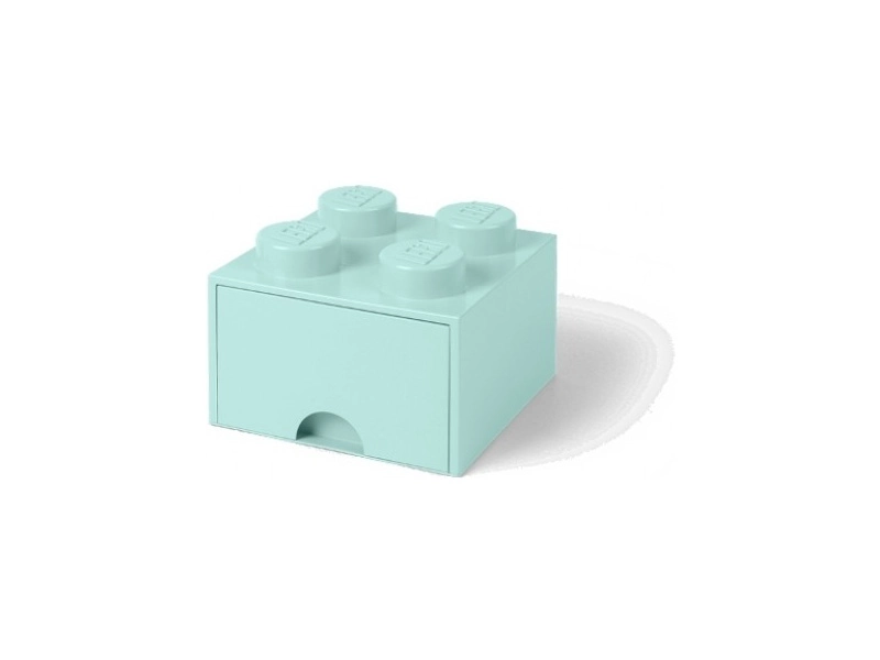 LEGO úložný box s šuplíkem 250x250x180mm - bílý
