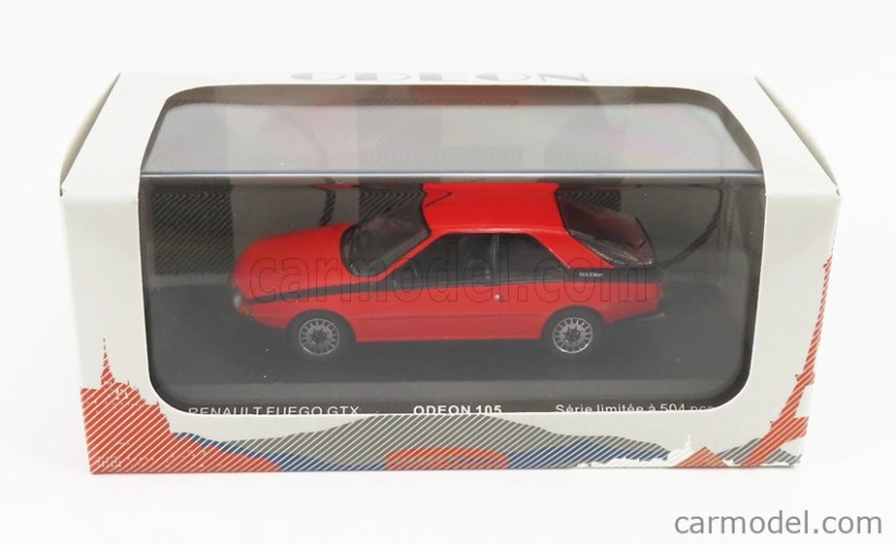 Odeon Renault Fuego Gtx 1985 1:43 Red