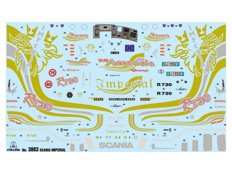 Italeri SCANIA R V8 TOPLINE „IMPERIAL“ (1:24)