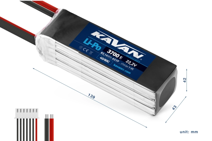 KAVAN Li-Po 3700mAh/22,2V 40/80C 82,14Wh