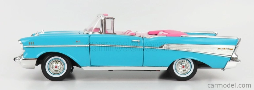 Autoworld Chevrolet Bel Air Cabriolet Open 1957 1:18 Aqua Blue