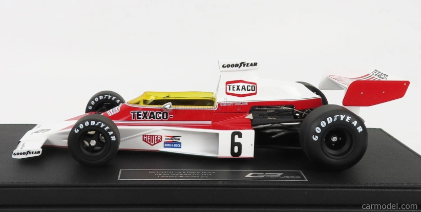 Gp-repliky Mclaren F1 M23 Ford Texaco N 6 Winner Argentina Gp 1974 Danny Hulme 1:18 Červená biela