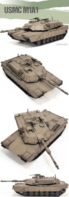 Model Kit tank 13430 - USMC M1A1 (1:72)