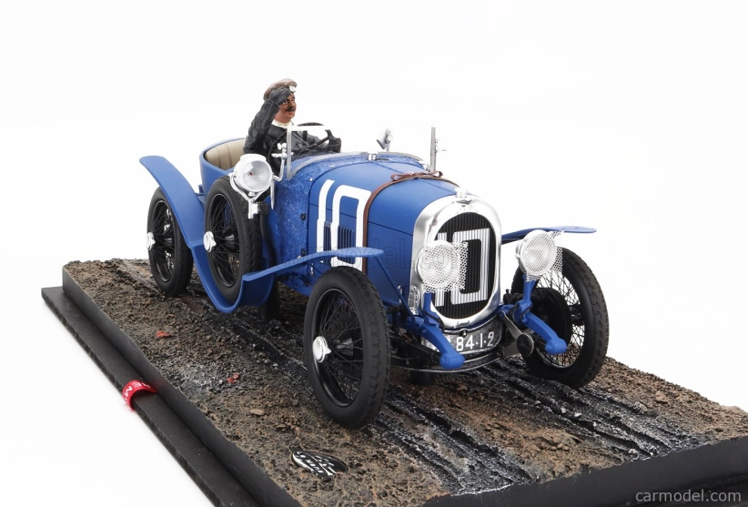 Le mans miniatures Chenard & walcker Type U3 15cv Sport 3.0l S4 Team Chenard-walcker Sa N 10 2nd 24h Le Mans 1923 Raoul Bachmann - Christian Dauvergne 1:18 Světle Modrá